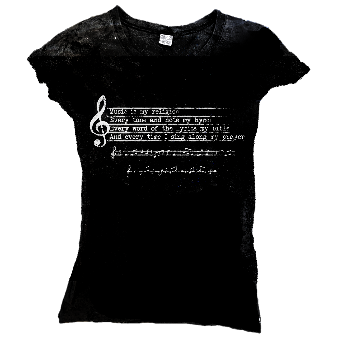 music is my religion tee